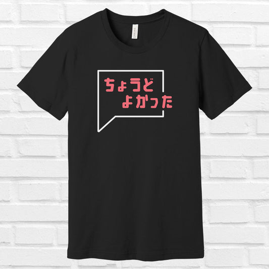 It was just right in Japanese Tee