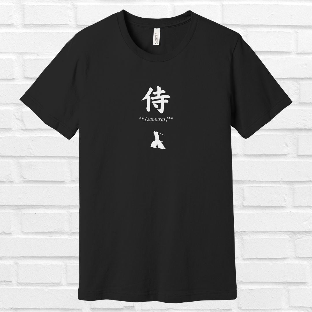 Samurai in Japanese T Shirt