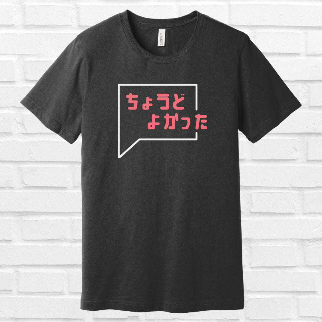 It was just right in Japanese Tee