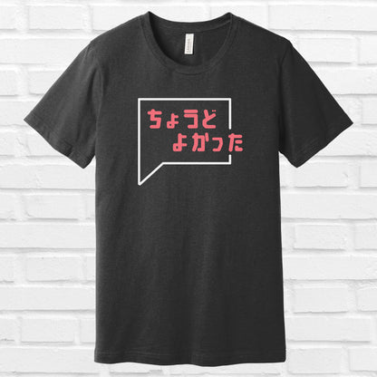 It was just right in Japanese Tee