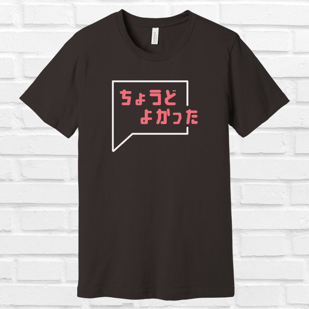 It was just right in Japanese Tee