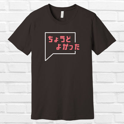 It was just right in Japanese Tee
