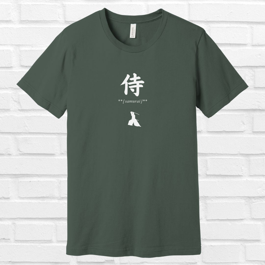 Samurai in Japanese T Shirt