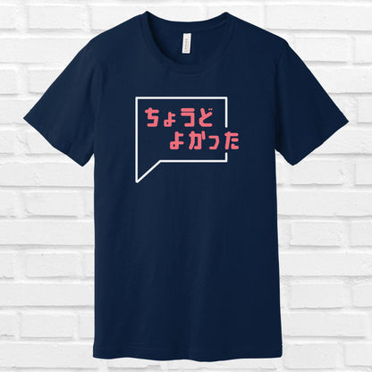 It was just right in Japanese Tee
